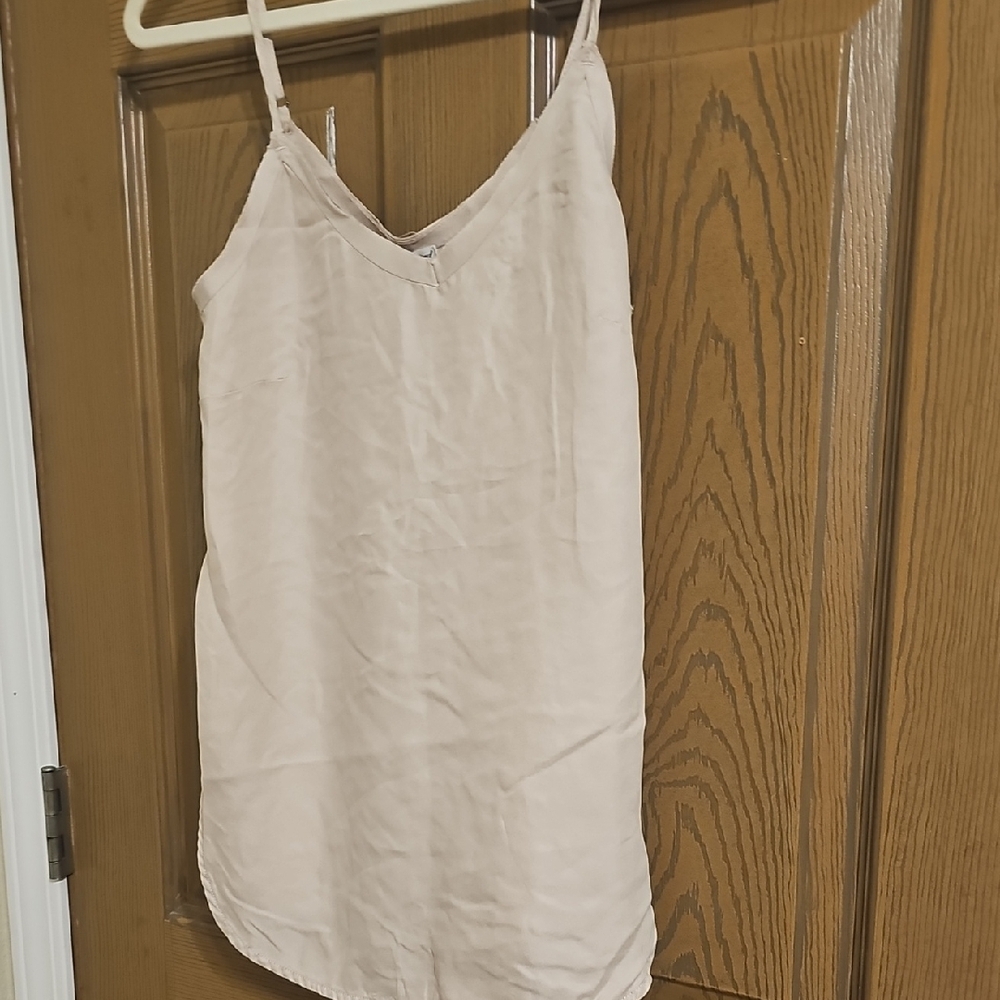 Chic Silky Blush Spaghetti Strap Top